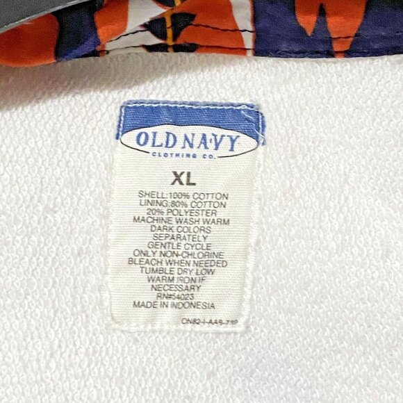 Old Navy Fish Shacket Mens XL Black Beachy Travel Summer Cruisewear Outdoors - Picture 5 of 5